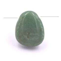 Pendentif Goutte Galet Plat Poli Aventurine 29x23x10mm (1)
