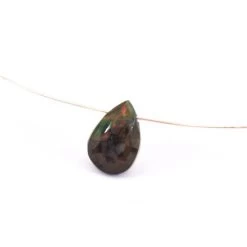 Pendentif Perle Goutte Poire Facetté Opale Ethiopienne 8x7mm (1)