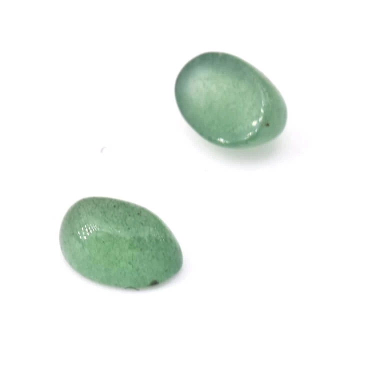 Cabochon Ovale En Aventurine Verte Naturelle 6x4mm (2) 1 Cabochon Ovale En Aventurine Verte Naturelle 6x4mm (2)