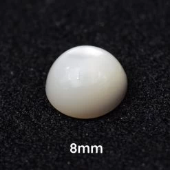 Cabochon Rond En Nacre Coquillage 8mm (1)