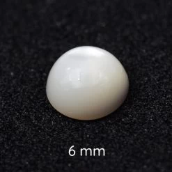 Cabochon Rond En Nacre Coquillage 6mm (1)