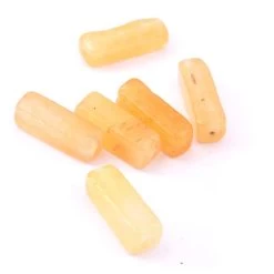 Perle Aventurine Jaune Rectangle 13x4mm Trou : 1mm (6)