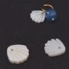 Pendentif Nacre Blanche En Forme De Coquillage 11mm - Trou 1mm (2)