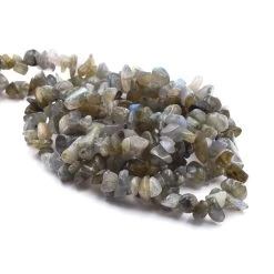 Perles Chips Labradorite 5-13mm - Trou: 0,8mm (1 Fil 85cm)