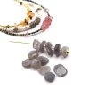 Perles Heishi Lamelles Polies En Labradorite 8-15x2-4mm (10)