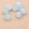Perle Aigue Marine Carré à Facettes 4x4x4mm - Trou 1mm (10)