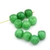 Perles Large Rondelle Jade Malais 10x9mm-Trou :1.2mm (10)