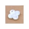 Pendentif En Nacre Forme Trèfle Croix 13mm - Trou : 1mm (1)