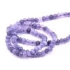 Perles Rondelles Facettes En Jade Teinté Lilas 4x2.5mm - Trou: 1mm (1 Fil-34cm)