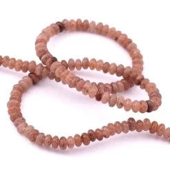 Perle Rondelle Button Aventurine Pourpre 4.5x2mm Trou : 0.8mm (1fil 38cm)