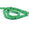 Perle Rondelle à Facettes Jade Teinté Vert 6x4mm - Trou: 1mm (1 Fil-34cm)