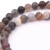 Perles Rondes En Agate D'Afrique 8mm -Trou: 1mm - 1 Fil (1)