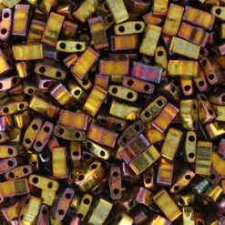 Cc462 -Miyuki Half Tila Perles Met Gold Iris 2.5mm (35)