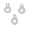Medaillon Breloque Coeur En Argent 925- 5mm (2)