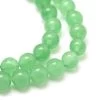 Perles Rondes Aventurine 6 Mm Teintée - 62 Perles Par Fil (1 Fil)
