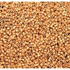 DB1833F - 11/0 - Delicaduracoat Beads Galvanized Matte Yeallow Gold - 1,6mm - Hole : 0,8mm (5gr)