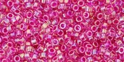 Cc785 - Perles Toho Treasure 11/0 Inside Color Luster Crystal Hot Pink Lined (5g) 1 Cc785 - Perles Toho Treasure 11/0 Inside Color Luster Crystal Hot Pink Lined (5g)