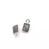 Petit Pendentif Rectangle Labradorite Sertis Argent 925 8x4mm (1)
