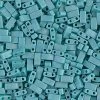 Cc412FR -Miyuki HALF Tila Beads Matte Op Turquoise AB 2.5mm (35 Beads)