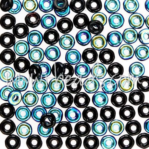 O Beads 1x3.8mm Jet Ab (5g) 1 O Beads 1x3.8mm Jet Ab (5g)