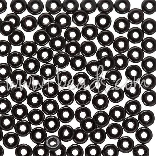 O Beads 1x3.8mm Jet (5g) 1 O Beads 1x3.8mm Jet (5g)