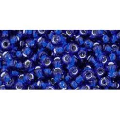 Cc28 - Perles De Rocaille Toho 8/0 Silver Lined Cobalt (10g)
