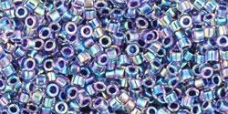 Cc776 - Perles Toho Treasure 11/0 Rainbow Aqua/purple Lined (5g) 1 Cc776 - Perles Toho Treasure 11/0 Rainbow Aqua/purple Lined (5g)