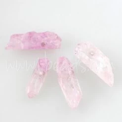 Pendentifs Cristal De Quartz Naturel Pink Crystal (4)