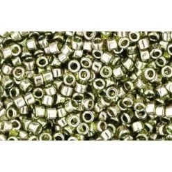 Cc457 - Perles Toho Treasure 11/0 Gold Lustered Green Tea(5g)