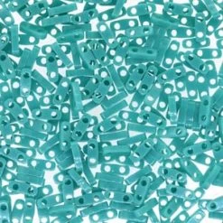 Cc412 - Perles Miyuki QUARTER Tila Opaque TURQUOISE 1.2mm (50 Beads)