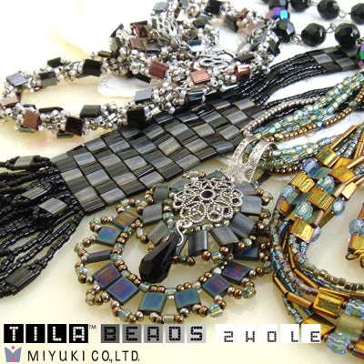 Cc471 - Perles Miyuki Tila White Opaque 5mm (25) 3 Cc471 - Perles Miyuki Tila White Opaque 5mm (25) – Image 3