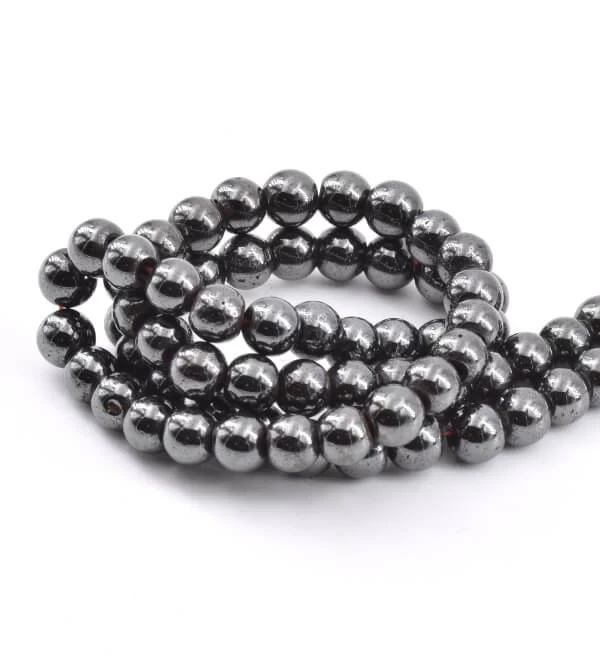 Perles Rondes Hématite Reconstituée Magnétique 6 Mm Sur Fil 40 Cm 72 Perles (1 Fil) 1 Perles Rondes Hématite Reconstituée Magnétique 6 Mm Sur Fil 40 Cm 72 Perles (1 Fil)