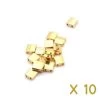 Cc191 - Perles Miyuki Tila 24kt Gold Plated 5mm (10 Beads)