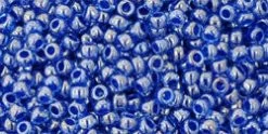 Cc1057 - Toho Beads 11/0 Round Lt Sapphire/Opaque Dk Blue-Lined (10gr)