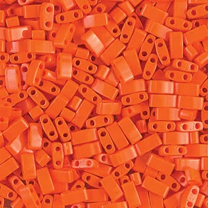 CcTLH406 -Miyuki HALF Tila Perles Opaque Orange 5x2.5mm (35 Perles) 1 CcTLH406 -Miyuki HALF Tila Perles Opaque Orange 5x2.5mm (35 Perles)