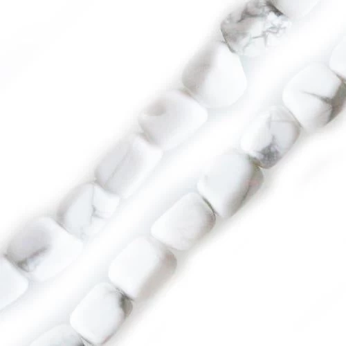 Perles Pepites Howlite Blanc 8x10mm Sur Fil (1) 1 Perles Pepites Howlite Blanc 8x10mm Sur Fil (1)