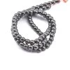 Perles Rondes Hématite Reconstituée Magnétique 4mm Sur Fil 40 Cm 70 Perles (1 Fil)