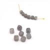 Perles Cube à Facettes Labradorite 3.5mm Trou: 0.6mm (10)