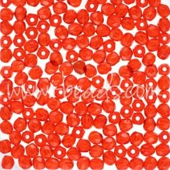 Perles Facettes De Bohème Hyacinth Orange 3mm (50)
