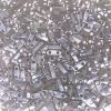 Cc526 - Perles Miyuki QUARTER Tila Grey Ceylon 1.2mm (50 Beads)