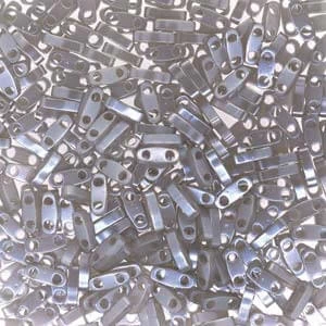 Cc526 - Perles Miyuki QUARTER Tila Grey Ceylon 1.2mm (50 Beads) 1 Cc526 - Perles Miyuki QUARTER Tila Grey Ceylon 1.2mm (50 Beads)