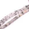 Heishi Perle Rondelle Quartz Rutile 5-6x2-4mm (1 Fil-32cm)